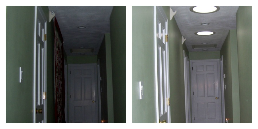 sun tunnels to brighten dark spaces, how to lighten dark hallways, sun tunnel installation, sun tunnels Natick